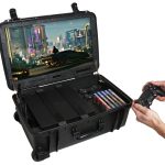 PlayStation 4 / PS4 Slim / PS4 Pro Portable Gaming Station with Built-in Monitor and Speakers