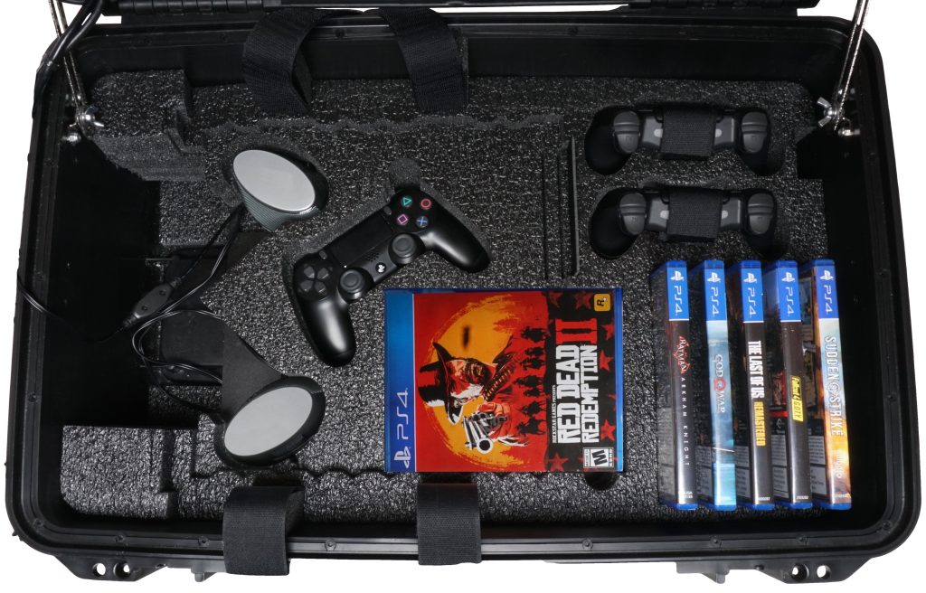 PlayStation 4 / PS4 Slim / PS4 Pro Portable Gaming Station with Built-in Monitor and Speakers - Case Club PlayStation 4 / PS4 Slim / PS4 Pro Portable Gaming Station with Built-in Monitor and Speakers - Case Club