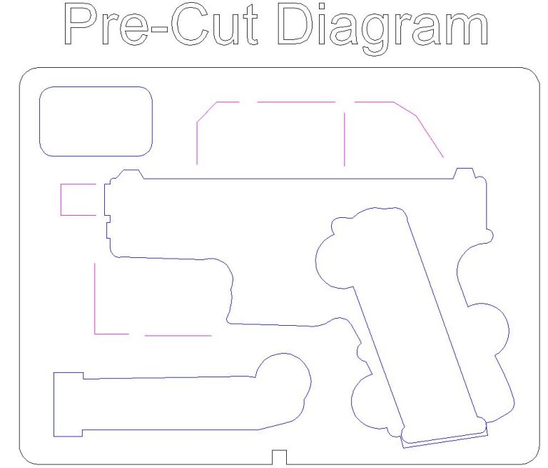 glock 19 pistol case diagram