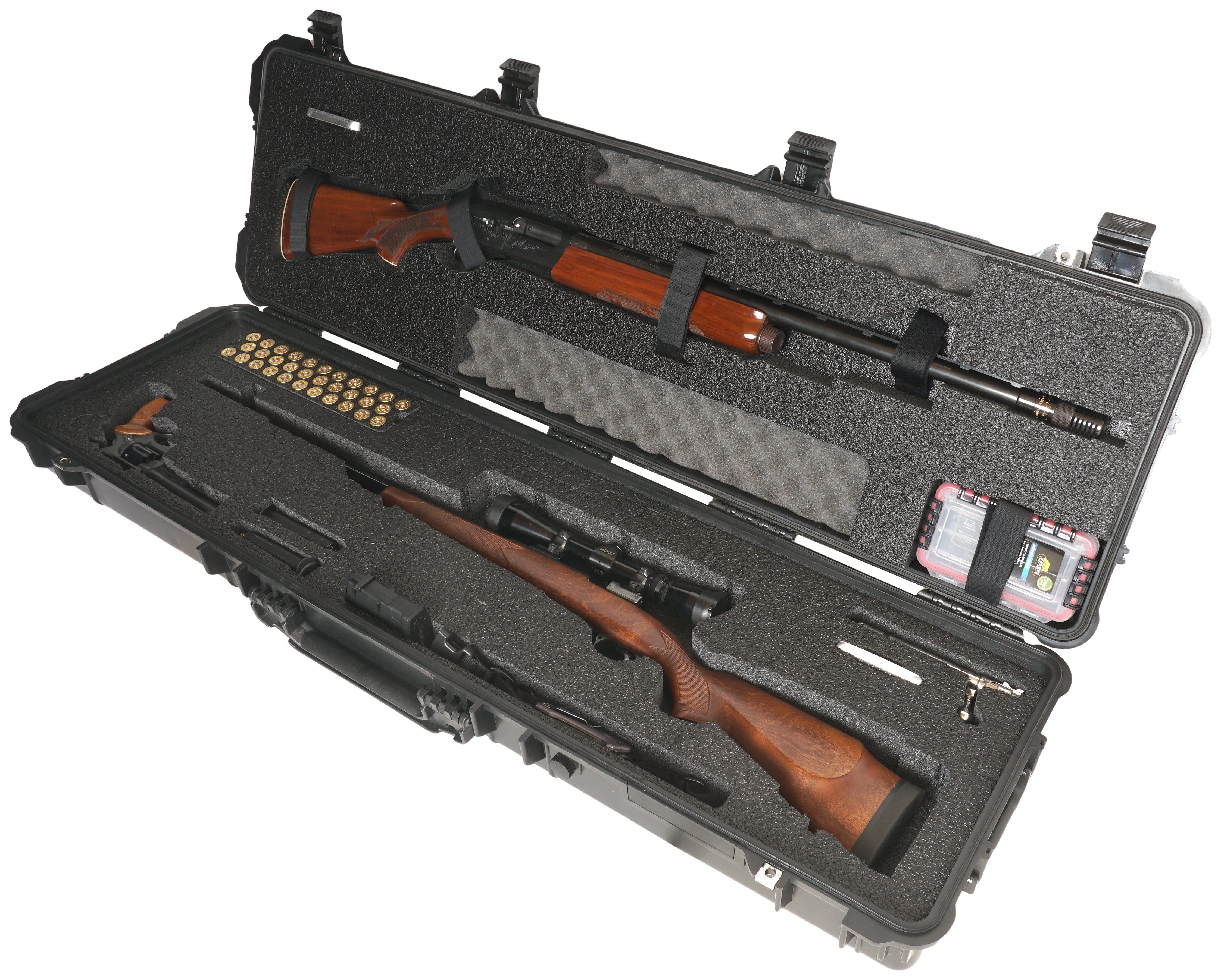 Case Club Waterproof 3 Gun Outdoorsman Case for Rifle, Shotgun & Pistol
