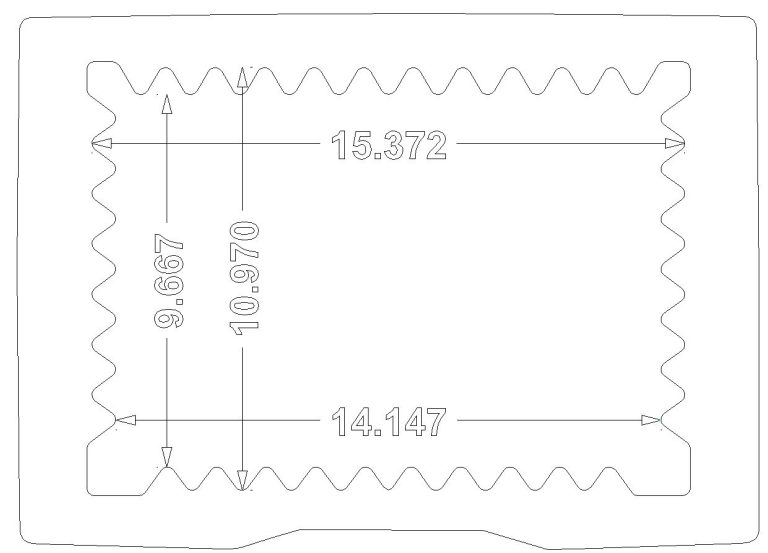 15-16 inch laptop case size diagram