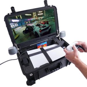 Case Club Portable PC Gaming Chassis with Built-in 24 1ms 144hz Monitor -  Build Your Own High Performance Mobile Desktop Computer in Waterproof