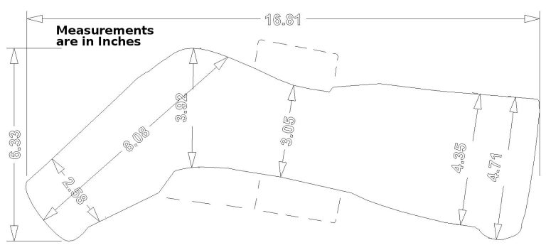 spotting scope dimension drawing