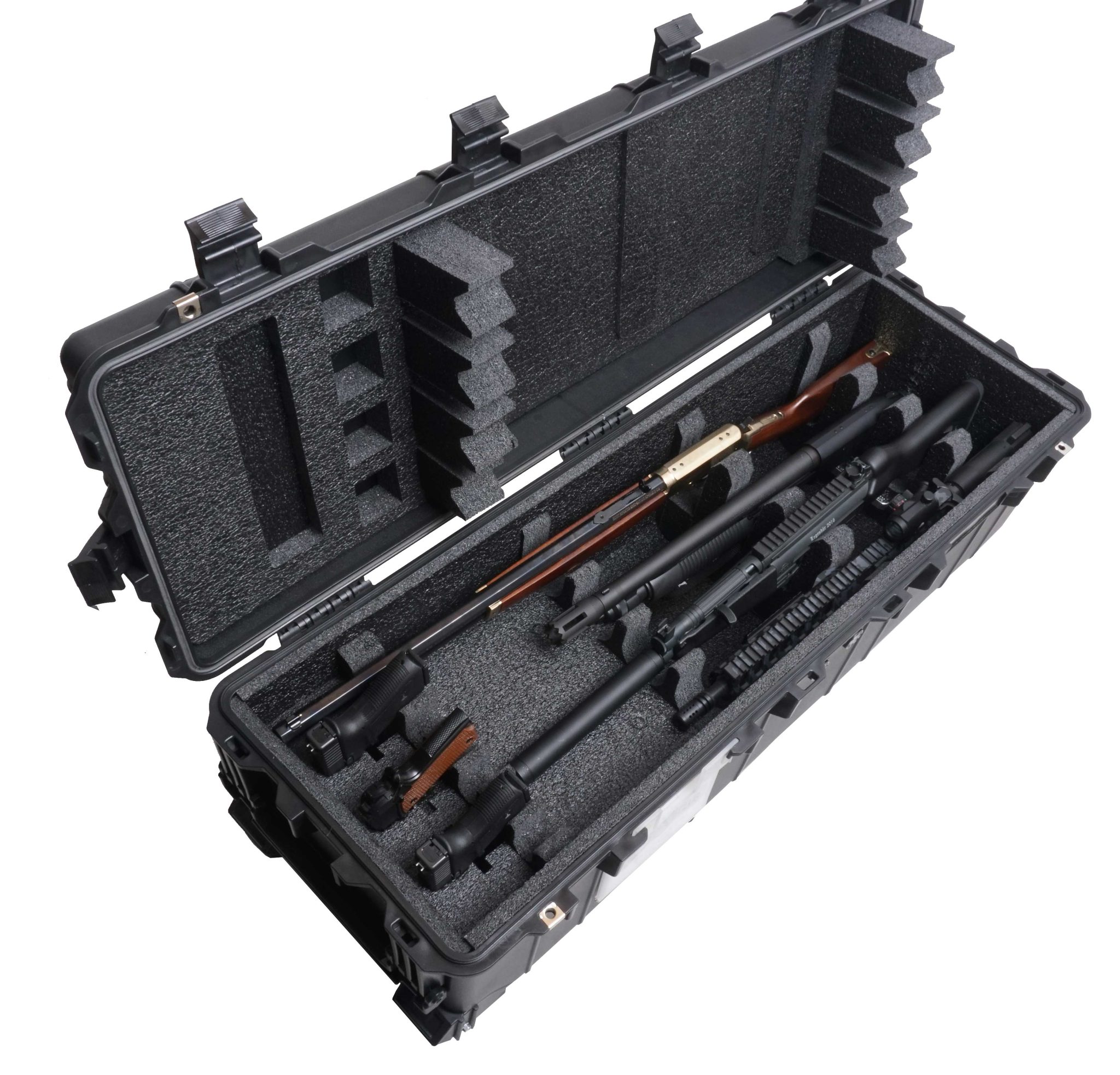 Case Club Multiple 4 Rifle/Shotgun & 3 Pistol Waterproof Shipping Case