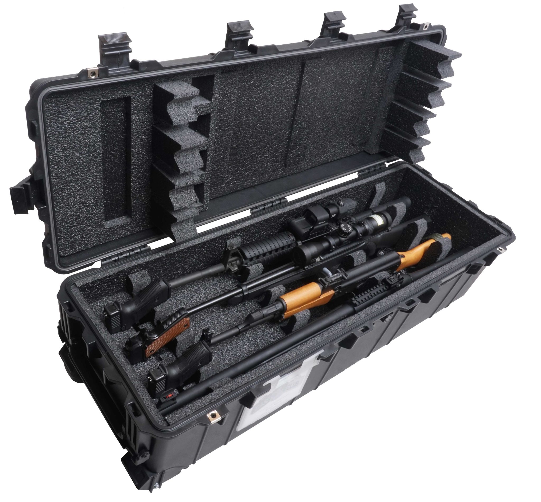 Case Club Multiple 4 Rifle/Shotgun & 3 Pistol Waterproof Shipping Case