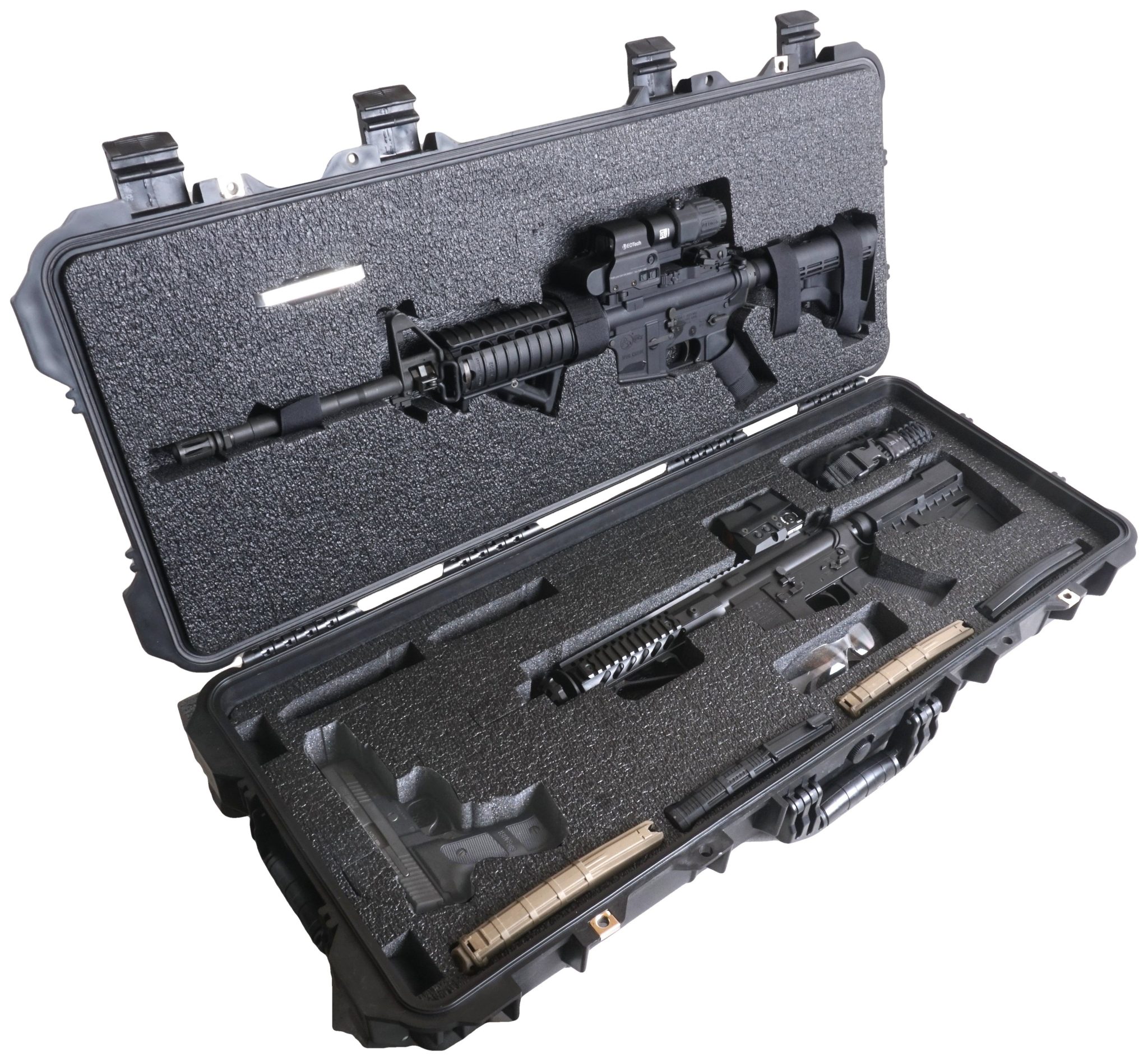 Heavy Duty AR15 Hard Rifle Cases with PreCut Foam for AR15 Carbines