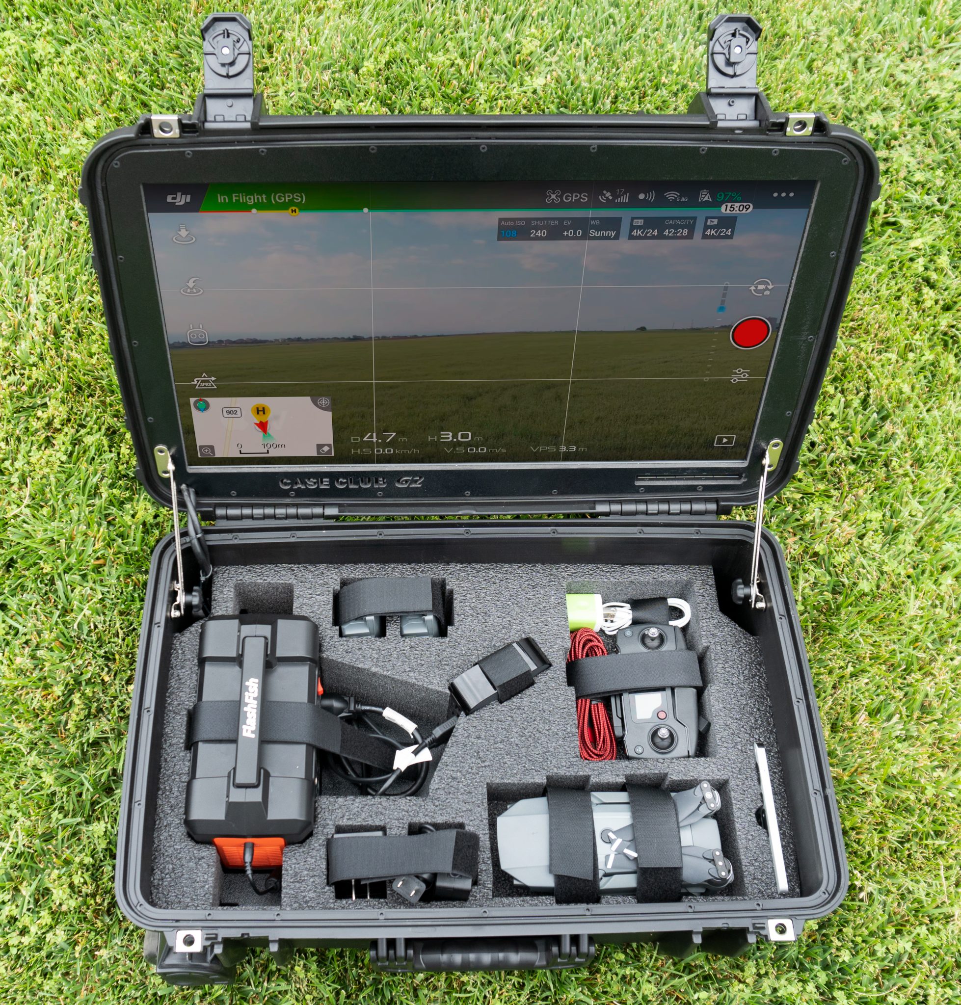 Portable Ground Station with Builtin Monitor for DJI Mavic Case Club