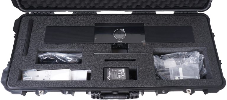 poly studio video soundbar case top