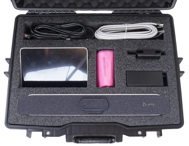 poly studio x30 video soundbar case top