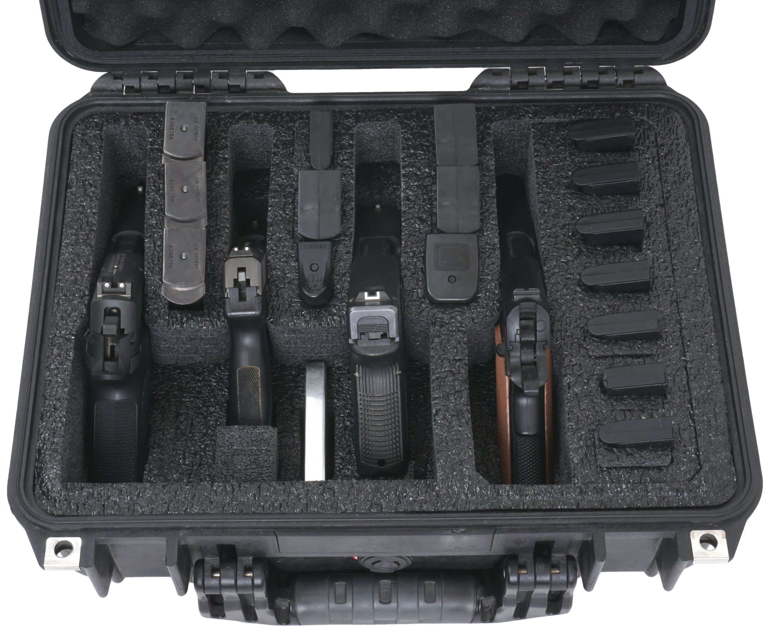 Pelican Case 1450 Range Case Foam Insert for 4 Handguns and Magazines —  Cobra Foam Inserts and Cases