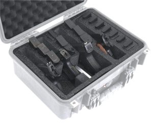 4 Pistol Foam for Pelican™ 1450 Case - Foam Example