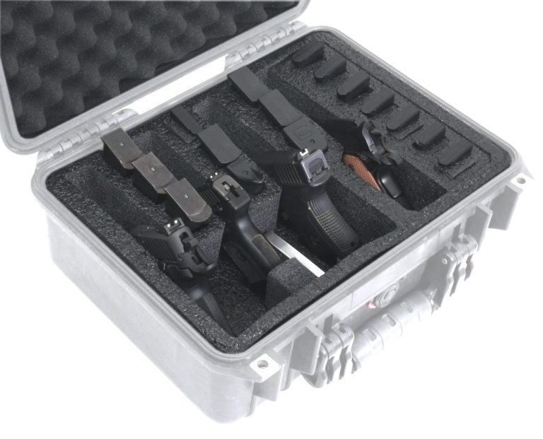 4 Pistol Foam for Pelican™ 1450 Case