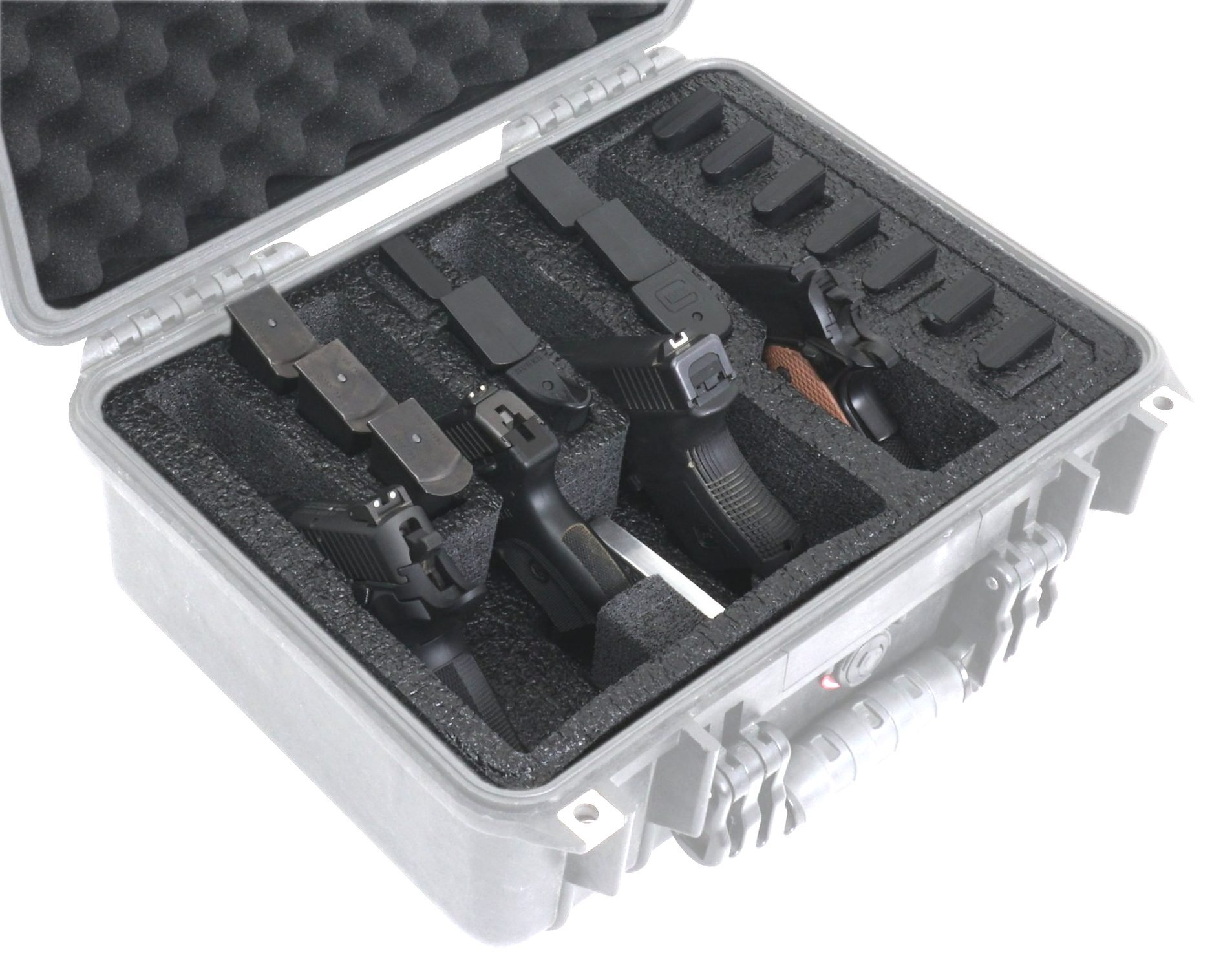 4 Pistol Foam for Pelican™ 1450 Case - Case Club