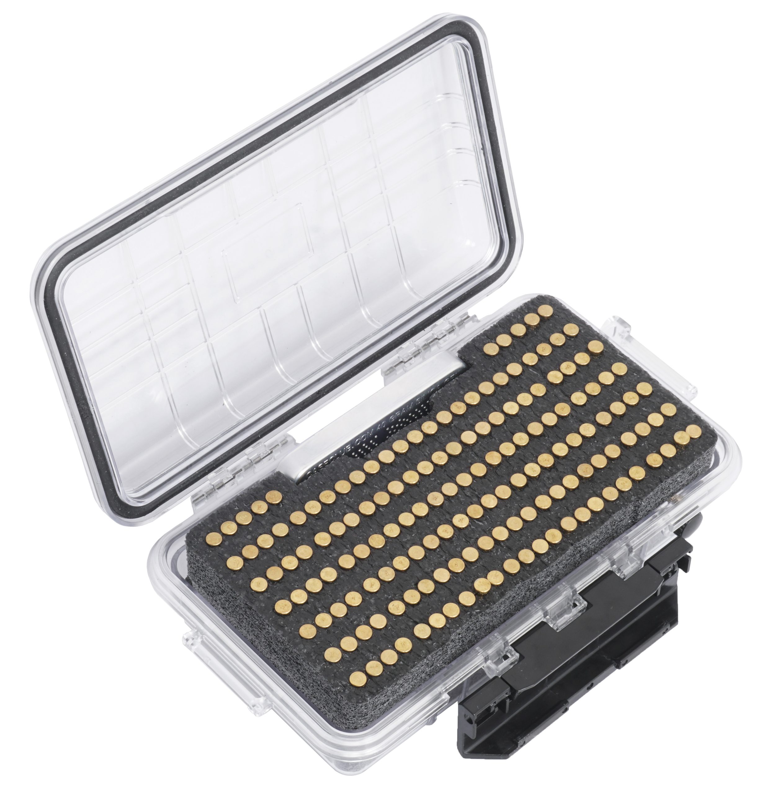 22 lr Ammo Case / Box / (5 PACK) Capacity storage of 100 Rounds per box NO  AMMO