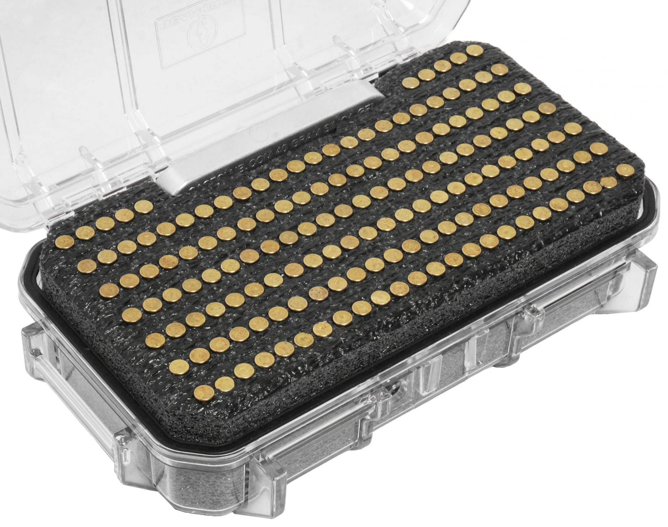 Case Club Waterproof Ammunition Case for Long Term Storage with Built-in Locking Latch & Included Silica Gel Canister to Prevent Ammo Rust 