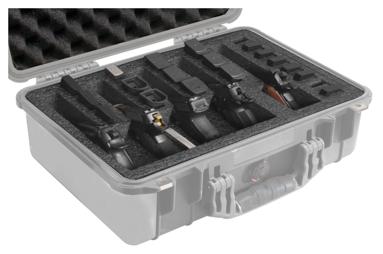 Pelican™ 1500 5-Pistol Case - Nalpak, Inc.