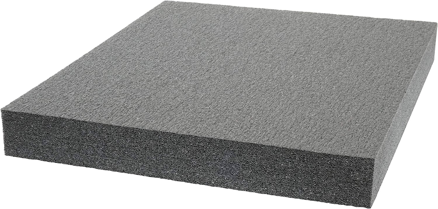 1 x 24 x 24 Charcoal Soft Foam Sheets 12/Case