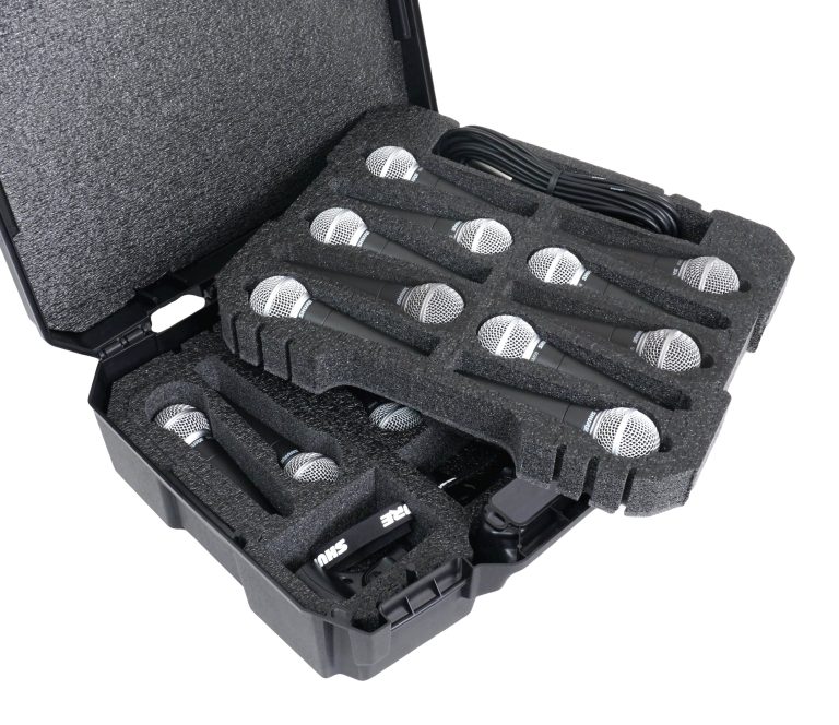 16 Shure SM58 Microphone Carry Case