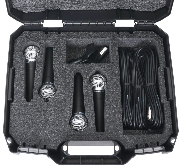 Shure SM58 Microphone Case Tray 2 Options