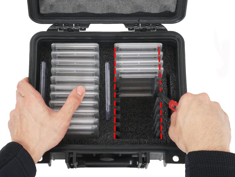 25 Card Collector Case Cut View