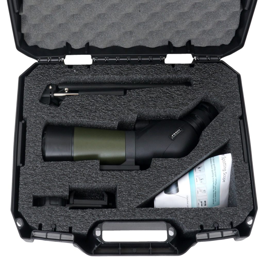 Gosky 20-60x85 Spotting Scope Full Size W/ Tripod & Cleaning Kit Gray