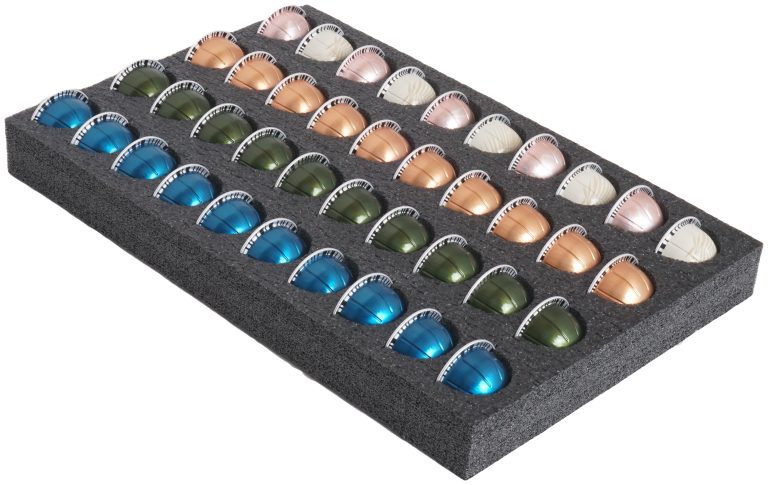 x40 Nespresso Vertuo Pod Organizer Drawer Foam