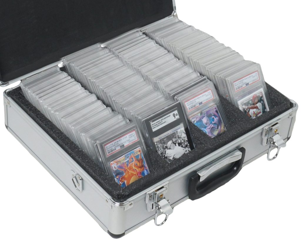 100 Graded Card Slab Collector Aluminum Style Case Case Club